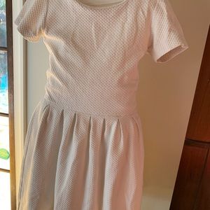 Ganni off white skater dress